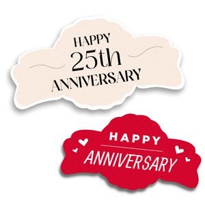 Anniversary Labels