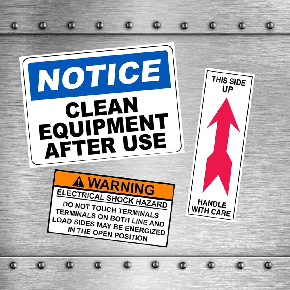 Equipment Stickers