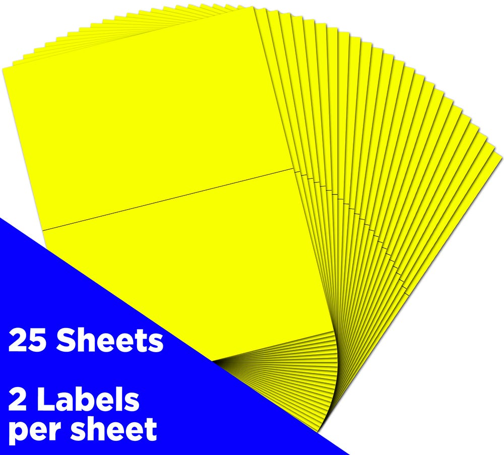 5 1/2 x 8 1/2 Labels